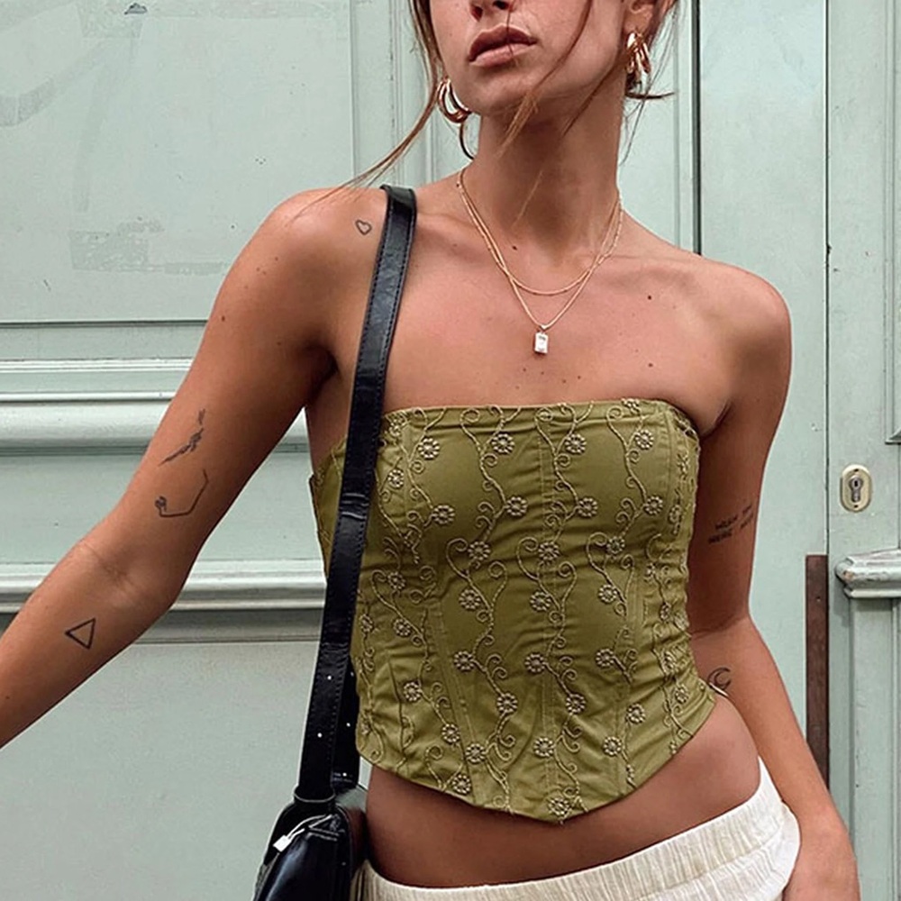 NWT Princess Polly Green Corset